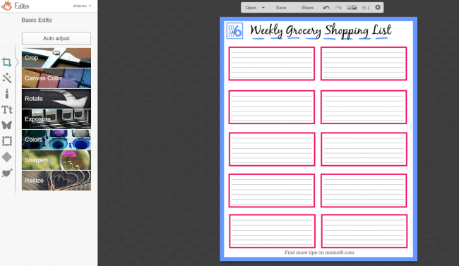 You can download this free grocery list printable, and then follow the tutorial to customize your list to match the layout of your local grocery store! It makes your weekly trip to the store so much easier!