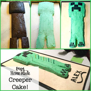 Minecraft is such a fun birthday party theme for tweens! This post has great ideas for your own Minecraft party- including how to make this easy homemade Creeper Cake!