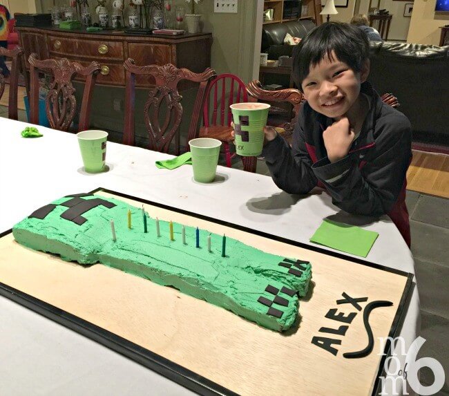 Easy Minecraft Birthday Cake Steve In Diamond Armor Merriment Design