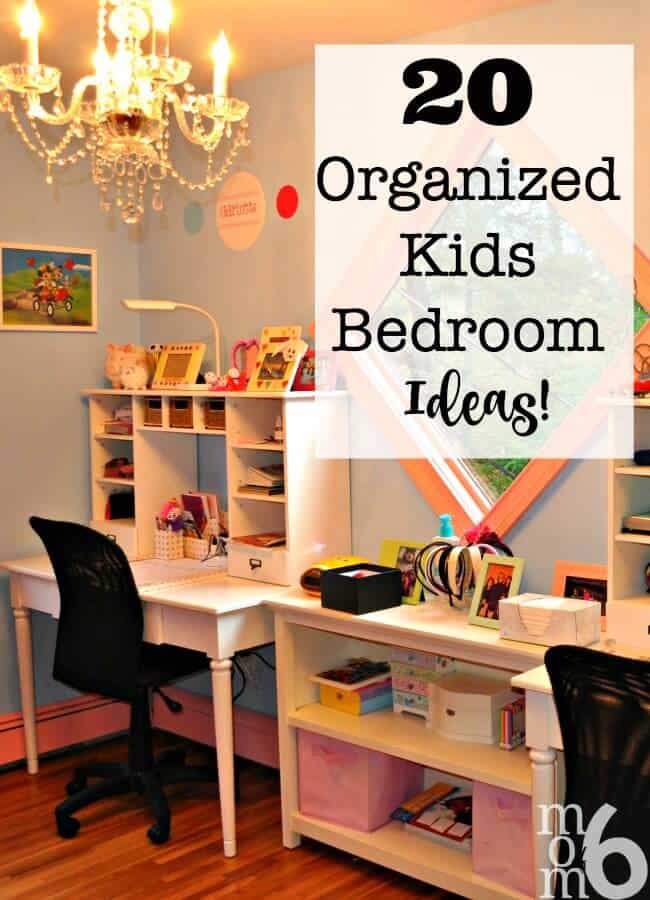 How many of you are frustrated with your ability to organize your kids' bedrooms? I researched far and wide on the internet to pull together these 20 Amazing Organized Kids Bedroom Ideas! Meant to inspire all of us!