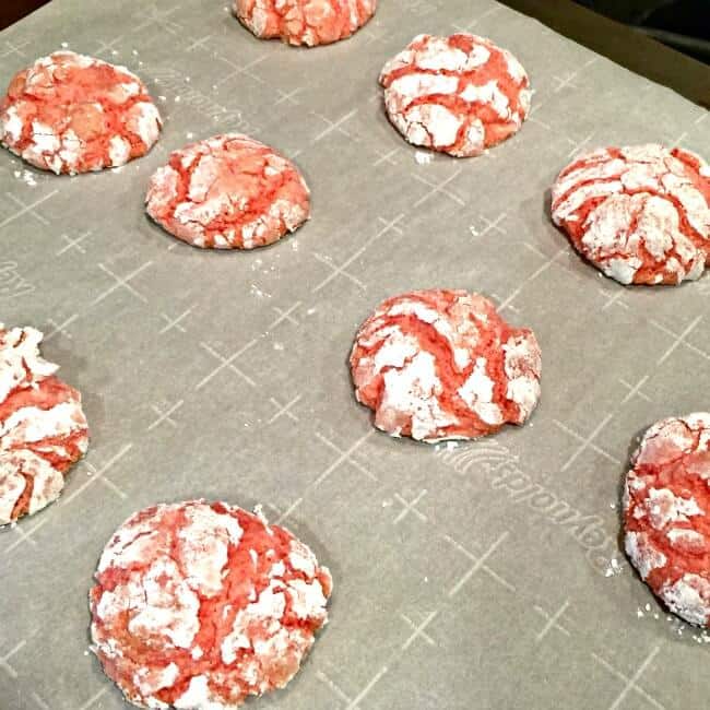 pink velvet cookies for Valentine's Day