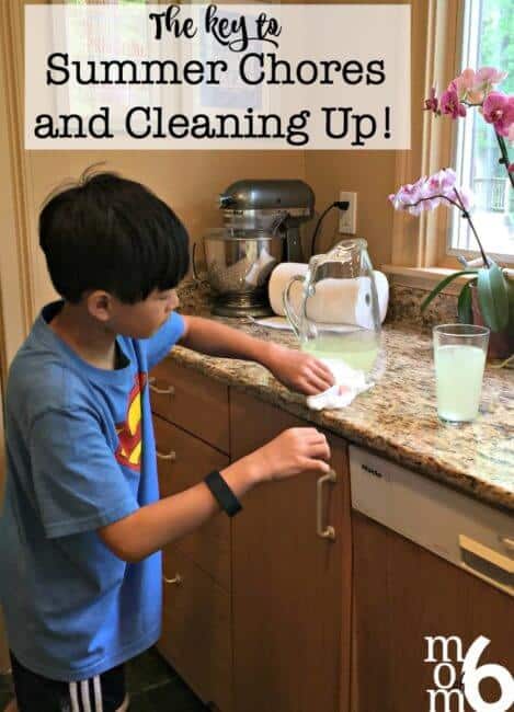 There are three tricks we can use to motivate our kids to tackle summer chores, recognize their own messes and take action to clean it up- and it doesn't involve nagging or begging! Ready?