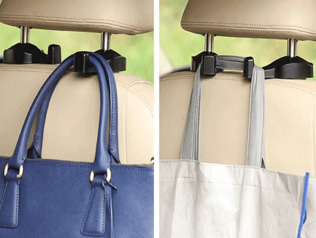 gift for the organized Mom: handbag hooks for the car