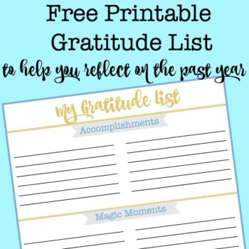 How many of us make "to do" lists every single day without ever stopping to celebrate what we actually got done? That's why I created a Gratitude List to start reflecting on my own past year. I am finding that it is a wonderful tool to use when you are ready to start thinking about goal setting for the next year!