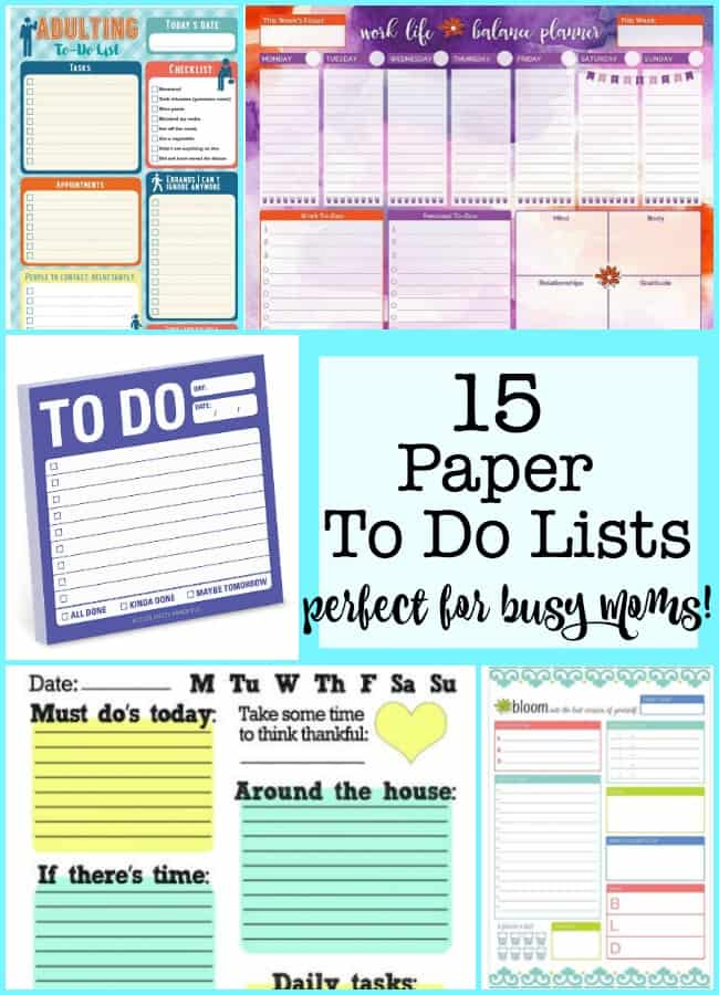 printable to do lists to get organized