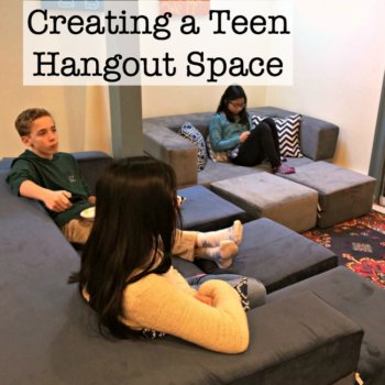 When our teens wanted to spend all of their time over at friends' houses, it made us realize that we needed to create a good teen hangout room in our own home. Here's how we re-worked our finished basement to create a cozy lounge for our tweens and teens!
