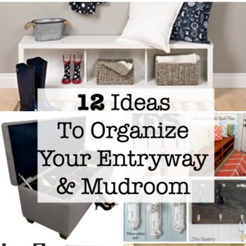 Keeping our entryways into our homes decluttered, neat, and presentable is tough! Here are 12 ideas for entryway and mudroom organization!