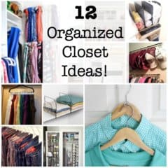 I think most of us want to make the most out of every square inch of our closet space while also keeping things neat and orderly so we can find what we're looking for! Which is why I gathered together 12 organized closet ideas to inspire all of us to get organized with our storage (and make it all look pretty too!)