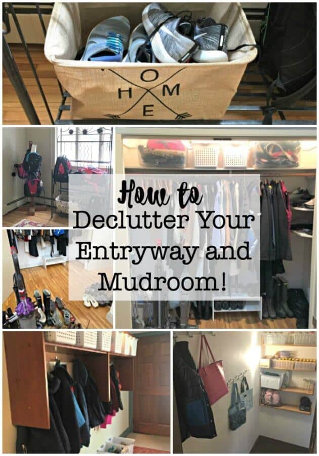 Here's how to declutter your entryway and mudroom- and once you get this done you'll be motivated to declutter your entire home!