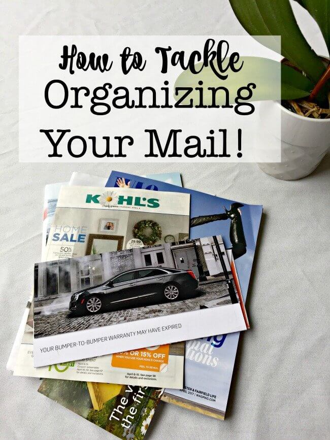 If you don't have a sorting routine and a place to put the mail- it ends up as paper clutter! In this post, I share tips for mail organization that I use every day!