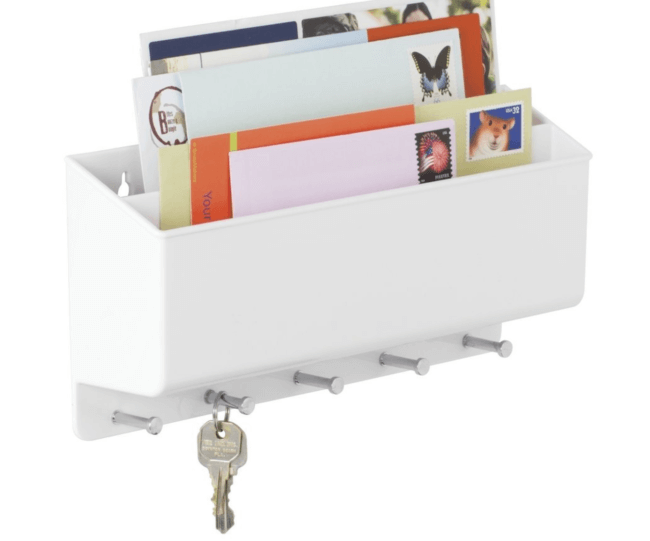 wall mounted mail organizer