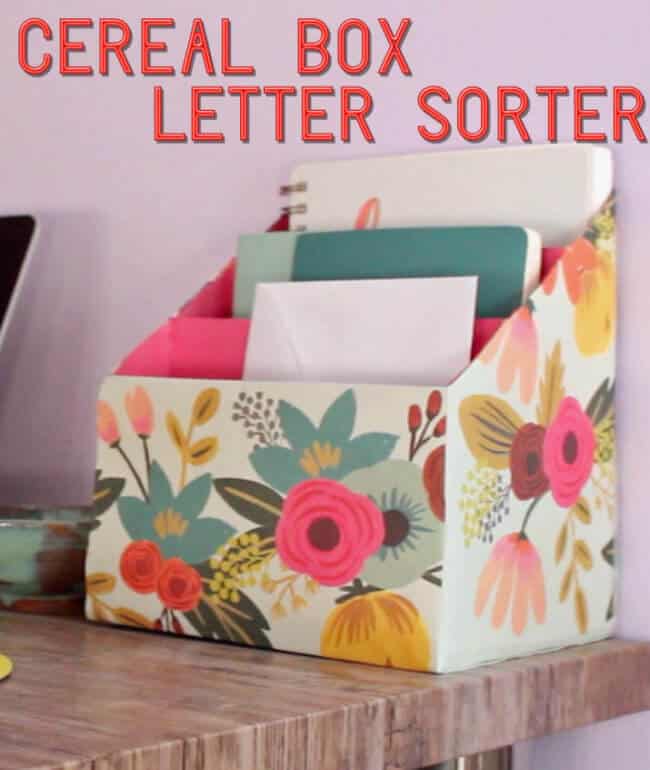 DIY mail organizer