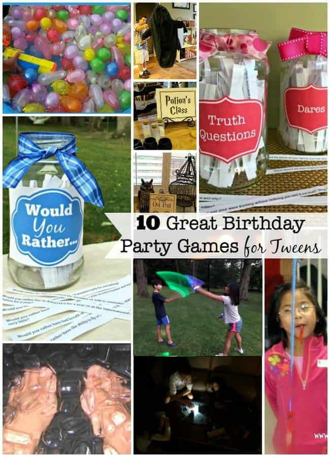 10 Great Birthday Party Games for Tweens - MomOf6