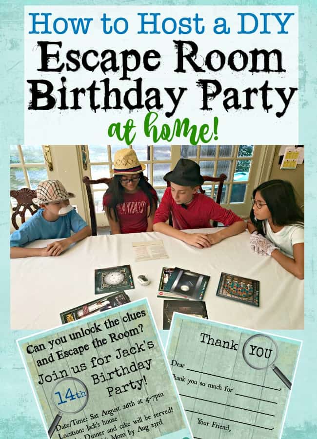How to Throw an Escape Room Birthday Party at Home! - MomOf6