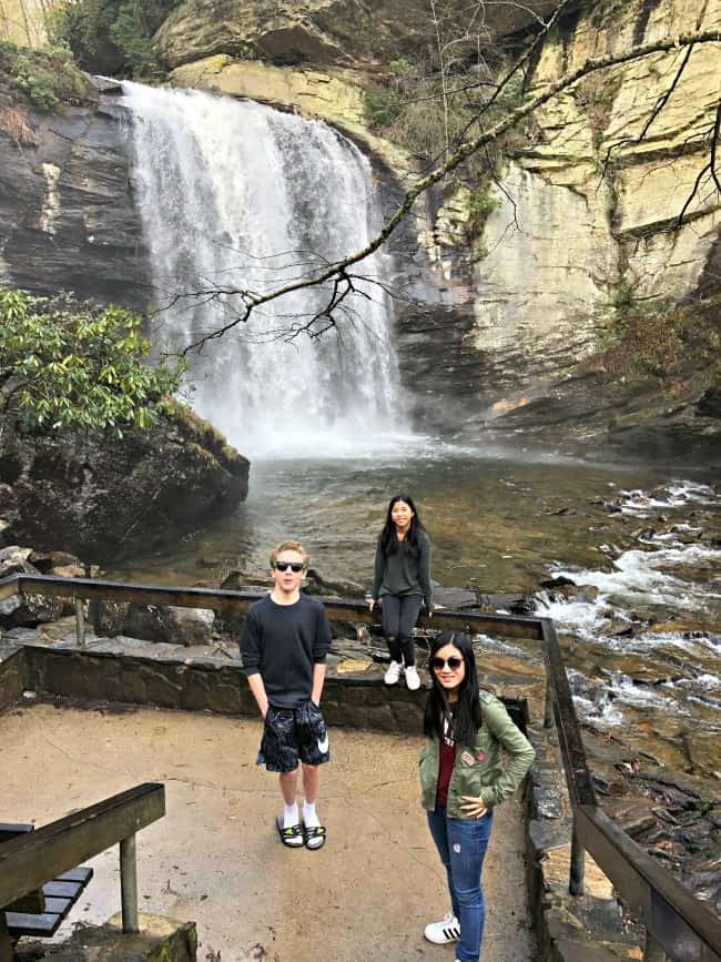 things to do in Asheville with kids: Looking Glass Falls