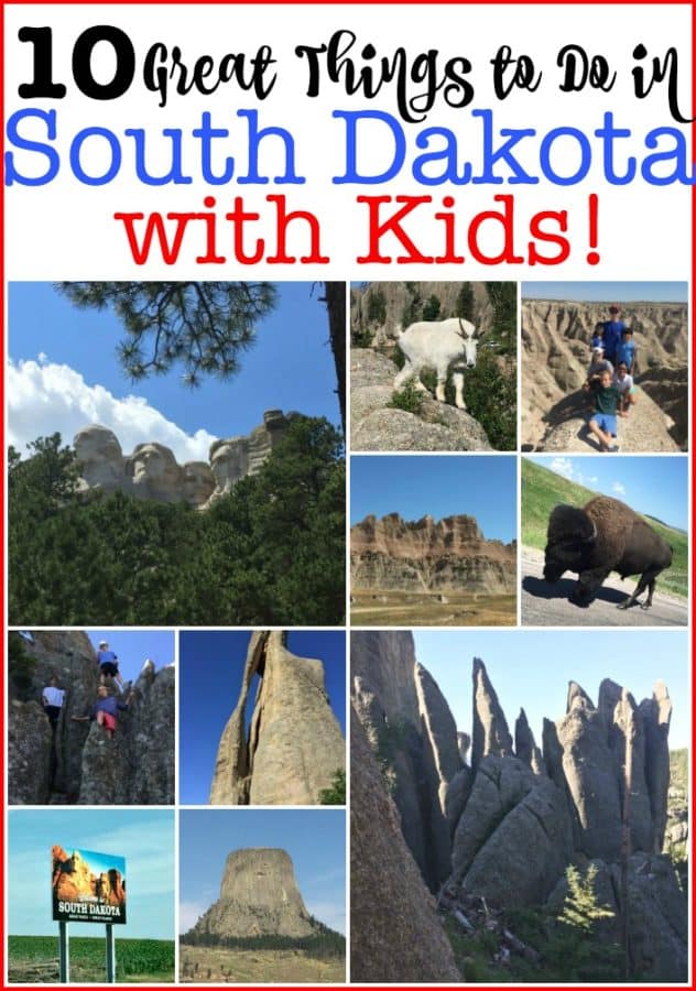 There are so many great things to do in South Dakota with kids! We took a family road trip to the Black Hills area to see Custer State Park, the Badlands, Mount Rushmore, Crazy Horse, Wall Drug, Devils' Tour, Spearfish Canyon and more! An amazing family vacation! #ThingsToDoInSouthDakota #RoadTrip #FamilyVacation #SouthDakota #NationalParks