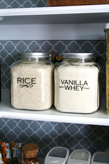 organized pantry storage