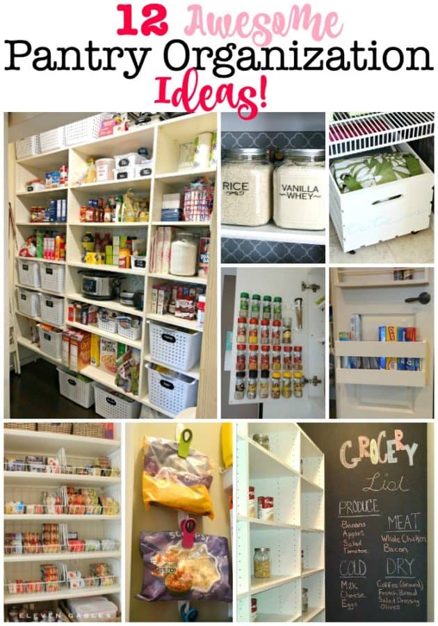 Having an organized pantry helps you to create meals around ingredients you have on hand, use food items before they expire, and avoid buying duplicates of things you already own! Here are 12 fantastic pantry organization ideas to inspire you!