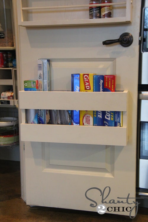 door storage in pantry