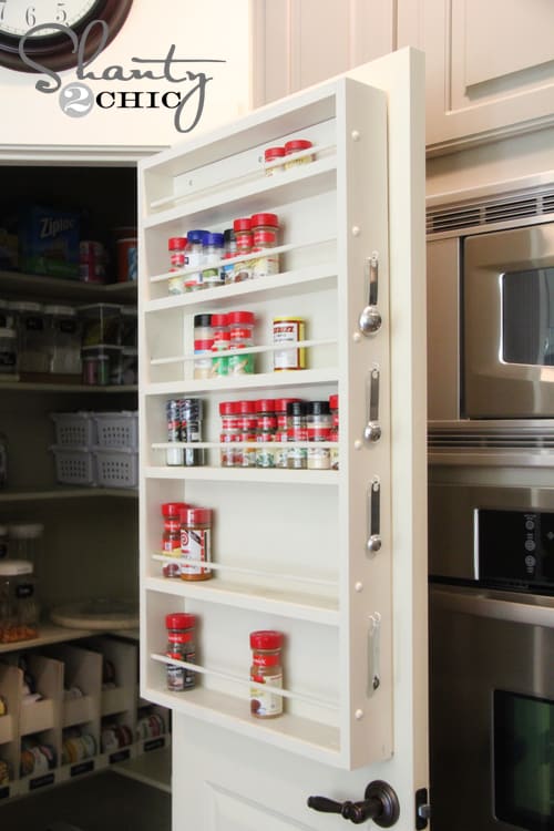 behind the door spice cabinet