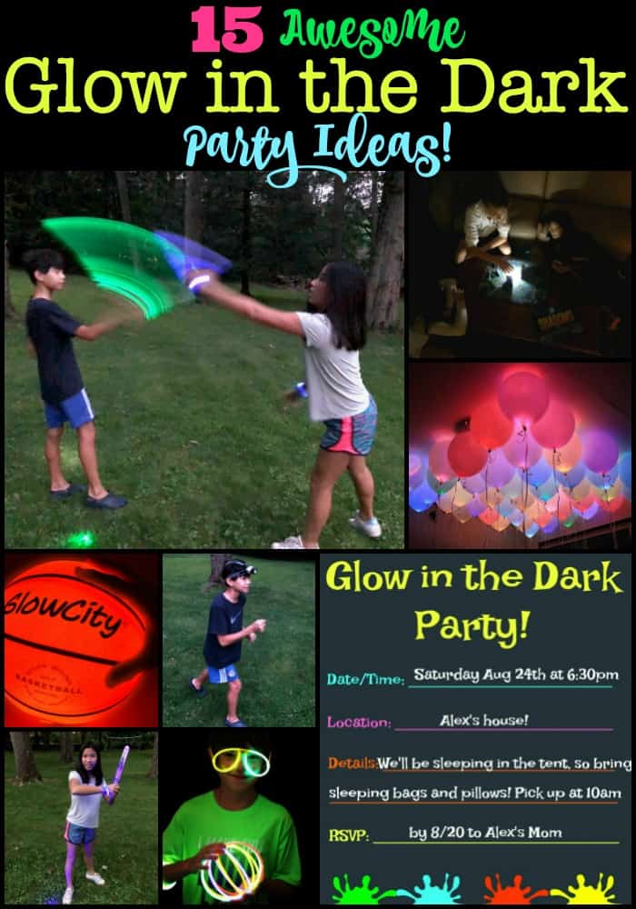 15 Awesome Glow in the Dark Party Ideas! - MomOf6