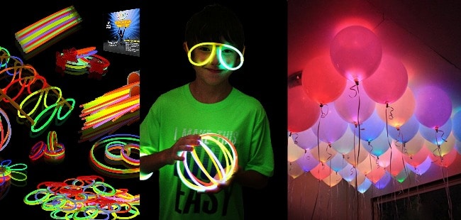 Party themes- Neon party Fun Glow in the Dark Party ideas