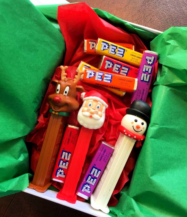 creative ways to give cash as a gift: in a Pez dispenser