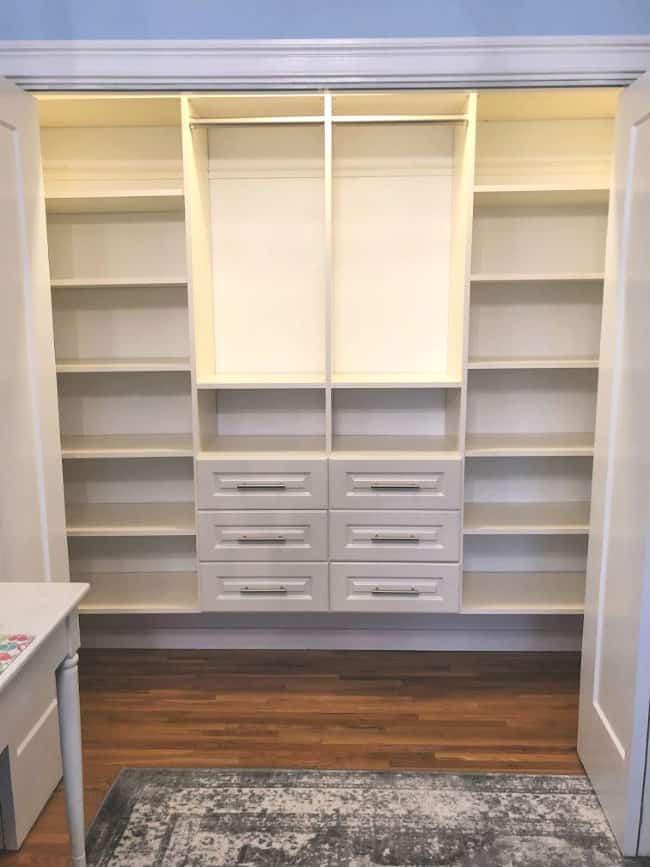 Installing a custom closet system to maximize the space in your kids' closets doesn't have to be expensive! You can save quite a bit of money if you are willing to do the measurements, design, and installation yourself- and it's not hard to do! Here's how we created a DIY Custom Closet for our two teen daughters in just one weekend!