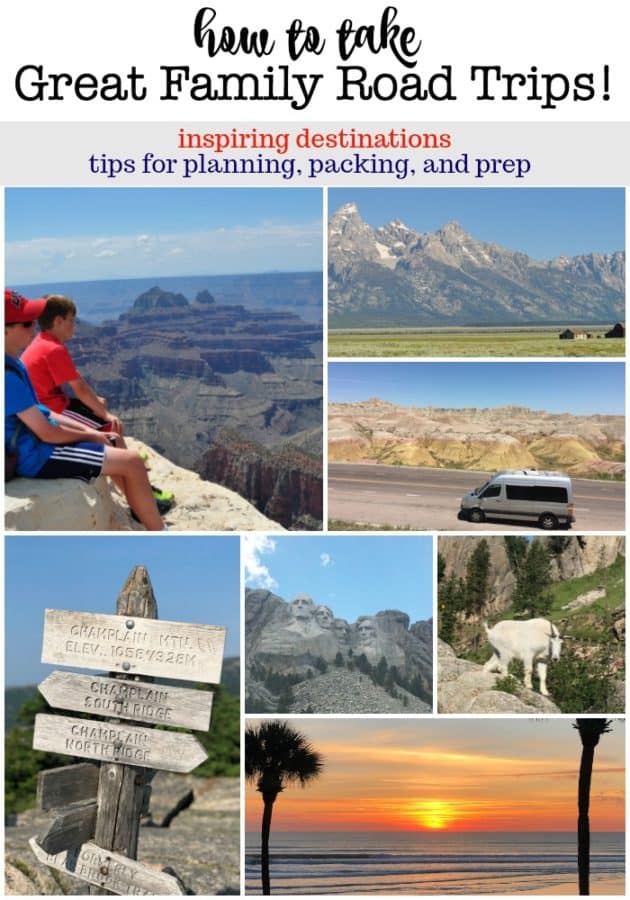 I've got lots of tips to share with you on how to pack and plan for a road trip, and some great suggestions for road trip destinations! You're going to look forward to traveling with your family!