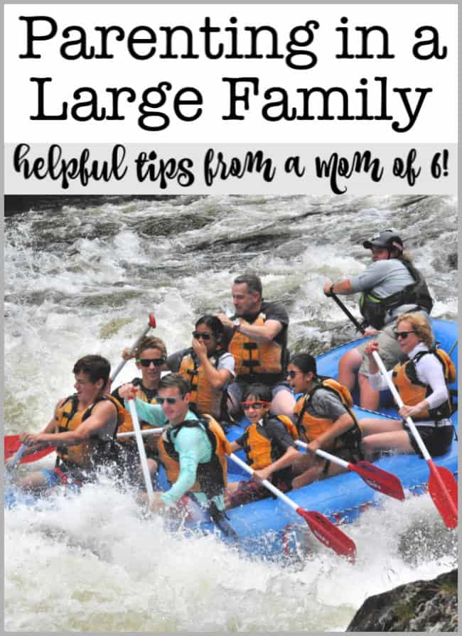 Am I an expert on this whole "parenting a large family" thing? Heck no! I make mistakes and learn new things about my kids and their dynamics every single day! But I do have some tips to share that might help you as you navigate parenting too- no matter what your family size!