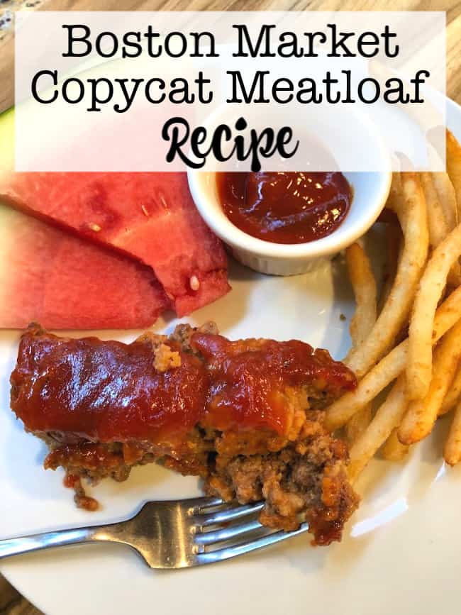 One of our favorite things to order at Boston Market (which is a great fast-food alternative!) is their delicious meatloaf! Here's my version of a Boston Market Copycat Meatloaf recipe!