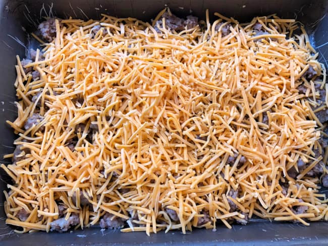 layers in a tater tots casserole
