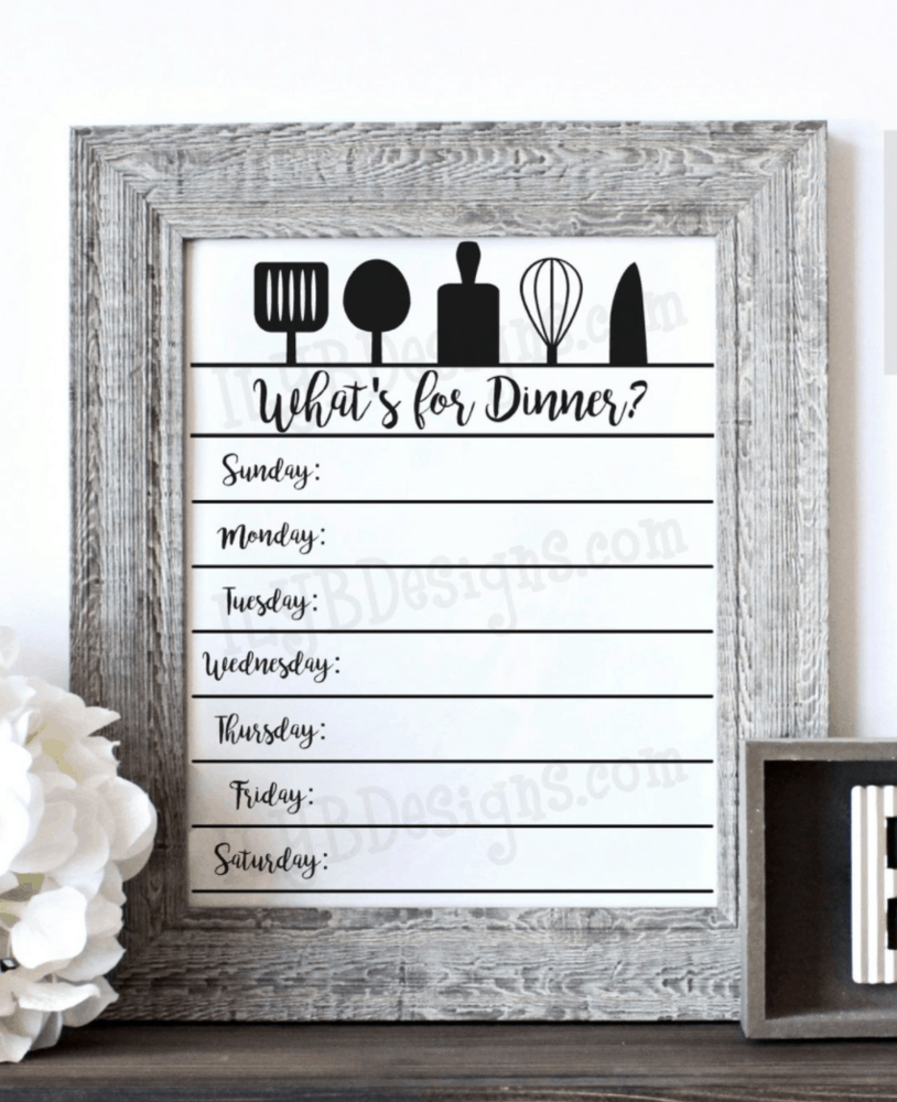 How To Make A Dinner Menu Board DIY Home Decor Kitchen