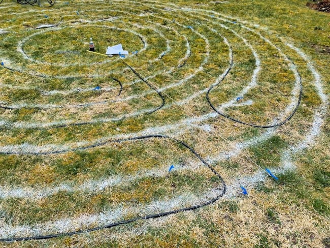 building a backyard labyrinth