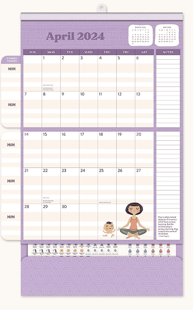 Boxclever Press family planner 2023 2024 wall calendar 2023 2024
